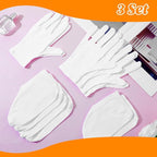 6 Pairs Moisturizing Socks Gloves Set, Spa Foot Moisturizer Socks & Cotton - Image 7