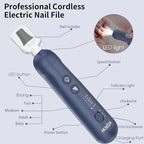 Cordless Electric Nail File Set, Rechargeable Pedicure Tools - Image 7