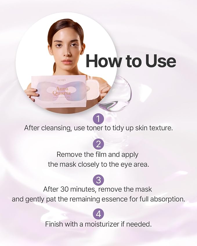 Petitfee Aura Quartz Hydrogel Eye Zone Mask 5ea - Image 7