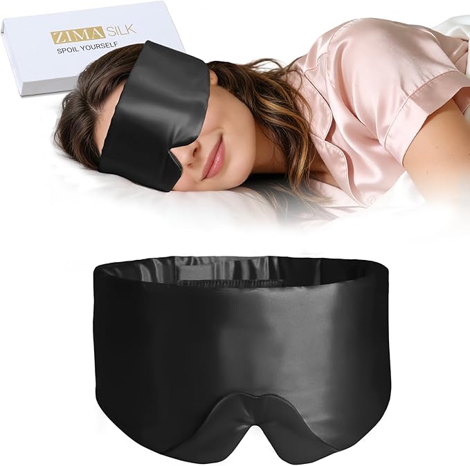 ZIMASILK 100% 22 Momme Mulberry Silk Sleep Mask by ZIMASILK