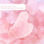 Gua Sha Facial Tools, Natural Rose Quartz Guasha Tool - Image 4