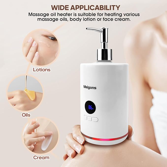 Oil Warmer for Massage, Massage Oil Warmer, Body Oils Heater for Spa, Salon and - Image 3
