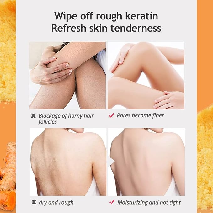 Liyalan Turmeric Body Scrub Moisturizing and Exfoliating Body, Foot Scrub - Image 6