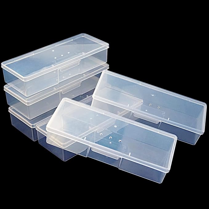 Lokyango Clear Manicure Tool Box, Personal Nail Box Storage Case - Image 6