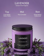 Lavender Scented Candle for Relaxation, 13oz Soy Wax Candle, 70–80 Hour Burn - Image 2