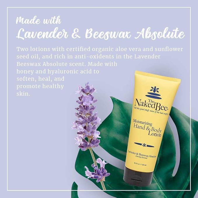 The Naked Bee Lavender & Beeswax Absolute Hand and Body Lotion, 6.7oz - Image 2