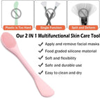 RamPula Facial Cleansing Brush, 2 in 1 Silicone Face Mask Brush & Face Scrubber - Image 2