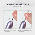 GAOY Electric Nail Drill for Acrylic and Gel, USB Electric Nail File, Portable - Image 6