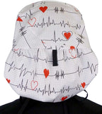 Sparkling EARTH Big Hair Ponytail Classic Surgical Style Scrub Working Cap - Image 6