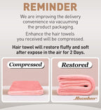 Hicober Microfiber Hair Towel, 3 Packs Hair Turbans - Image 8