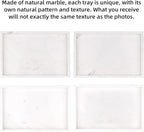 Marble Bathroom Vanity Tray, Natural Luxury Vanity Home Kitchen Bathroom Table - Image 6