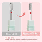 MelodySusie 5mm Round Tapered Cuticle Clean Nail Drill Bit 3/32'', Professional - Image 3