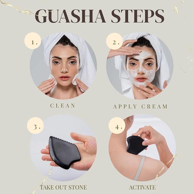 Gua Sha Facial Massage Tools, BianStone Traditional Face & Body Massage Tool - Image 6