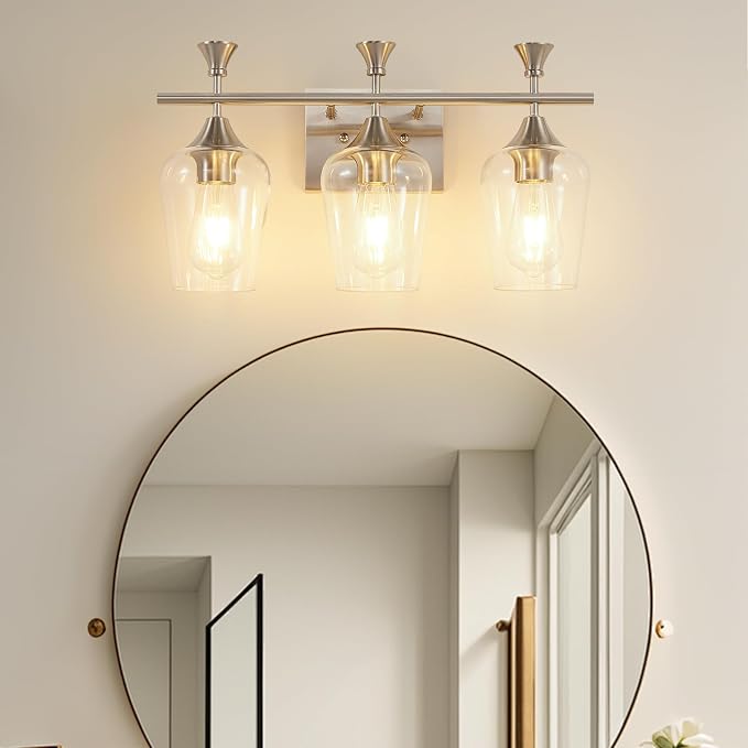 Bathroom Light Fixtures, Brushed Nickel Vanity Lights - Image 8