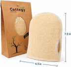 Premium Exfoliating Loofah Gloves – Natural Egyptian Loufa Sponge Body Scrubber - Image 2