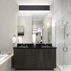 Aipsun 32.6 inch Modern Black Vanity Light Fixtures LED Black Bathroom Wall - Image 2