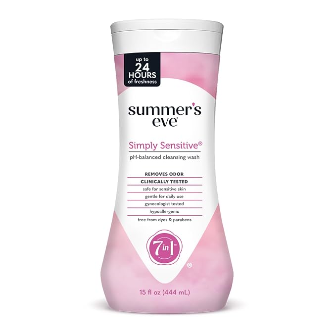 Summer's Eve Simply Sensitive All-Over Daily Feminine Wash, Gentle pH-Balanced by SummersEve