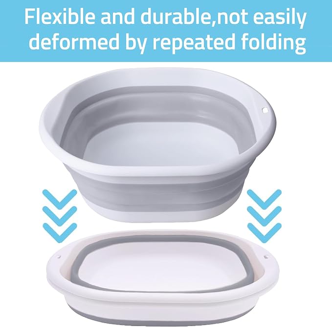 Portable Pool Foot Bath, Collapsible Pool Foot Wash Basin Tub, Foot Bath Basin - Image 5