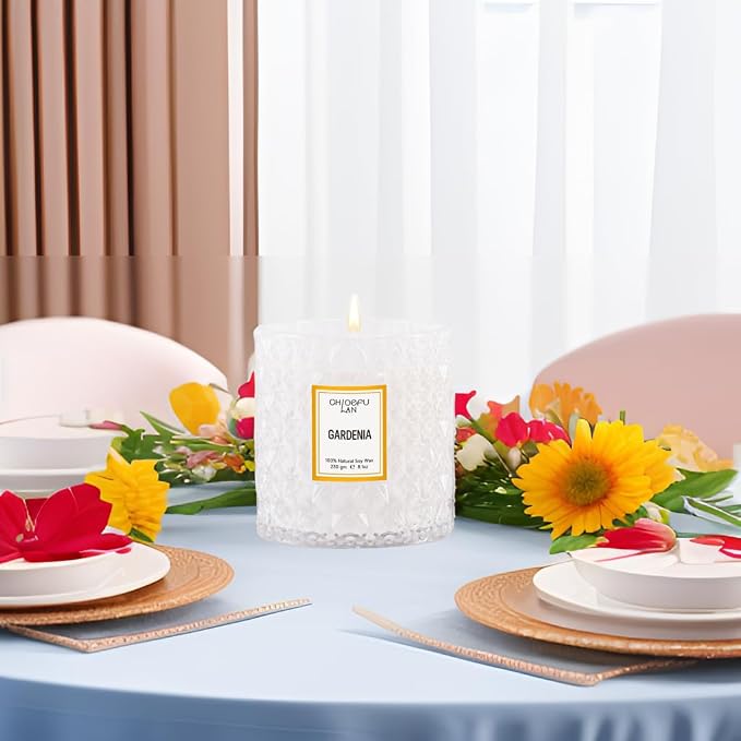 Chloefu LAN Gardenia Scented Candles - Image 4