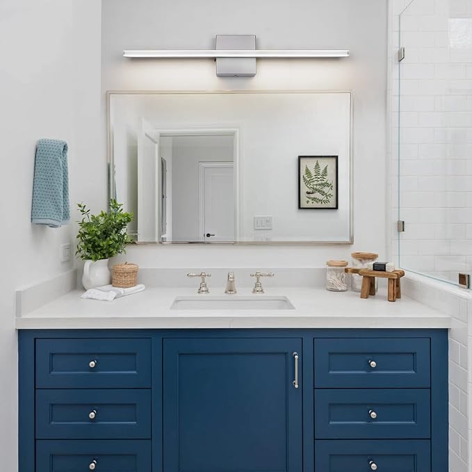 LED Modern Bathroom Light Fixtures 18W Brushed Nickel Vanity Lights Bar 5CCT - Image 3