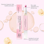 2-in-1 Cuticle Oil Pusher Pen, Professional Cuticle Pusher Oil Pen, Reusable - Image 2