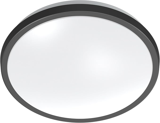 DYMOND 10" Matte Black LED Ceiling Light Flush Mount Lighting Fixture Dimmable - Image 6