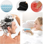 3 Pack Silicone Body Scrubber, Soft Silicone Loofah Exfoliating Body Scrubber - Image 4