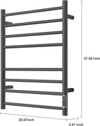 Heated Towel Racks for Bathroom, Wall Mounted Electric Towel Warmer Racks - Image 4