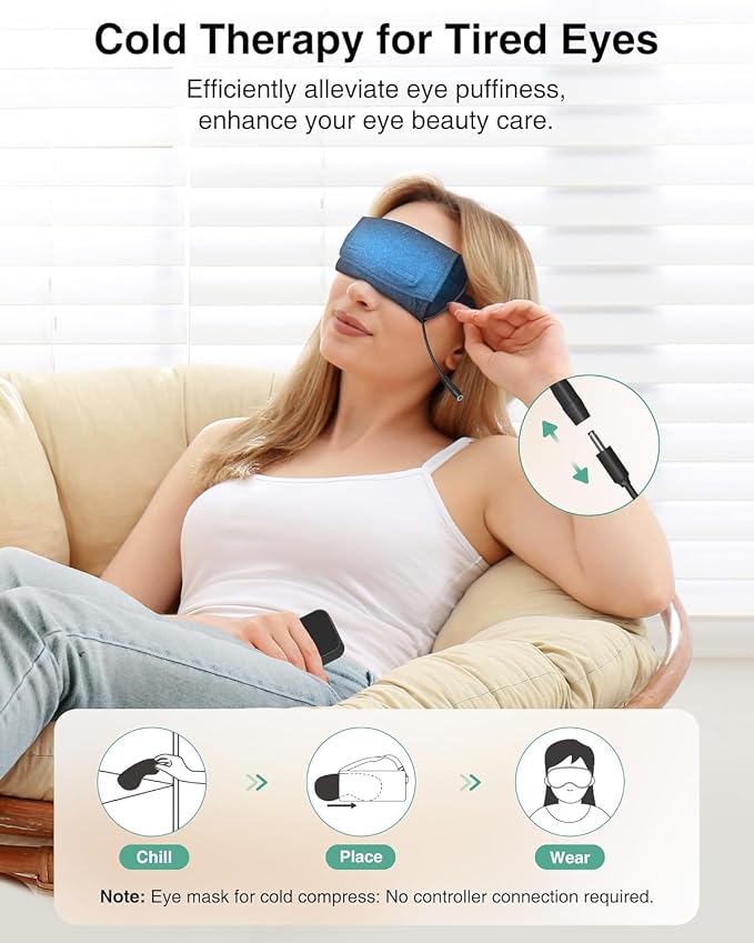 Heated Eye Mask for Dry Eyes, Electric Eye Mask - Image 4