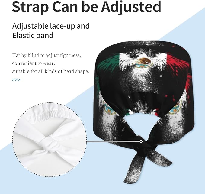 Adult Working Cap Adjustable Cleaning Work Sweatband Scrub Hat Tie Back Hats - Image 4