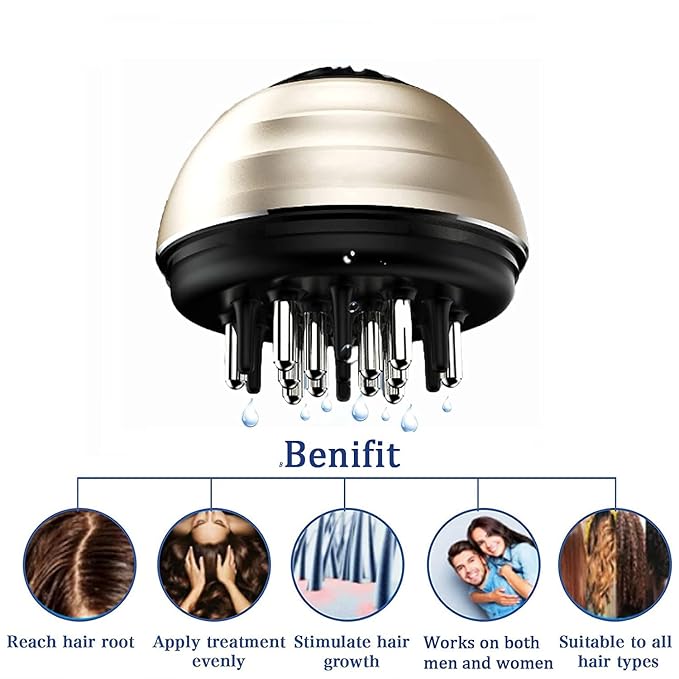 Manual Massager Hair Care Comb, Scalp Applicator Hair Oil Applicator, Scalp - Image 5