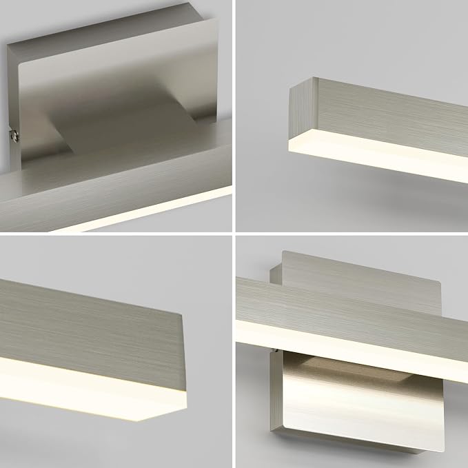 Joossnwell LED Bathroom Vanity Lighting Mirror Front Makeup Lights Fixtures - Image 5