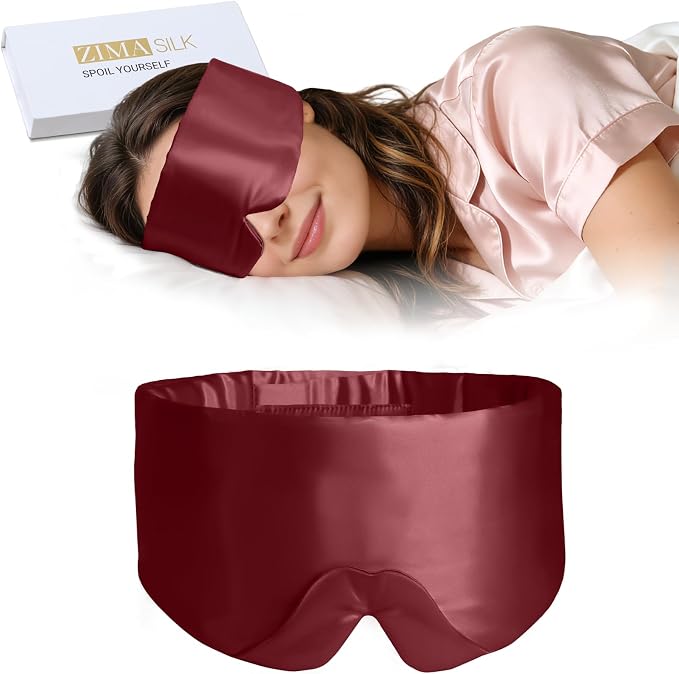 ZIMASILK 100% 22 Momme Mulberry Silk Sleep Mask by ZIMASILK