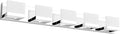 Tipace 5 Lights Modern Chrome Vanity Light by Tipace