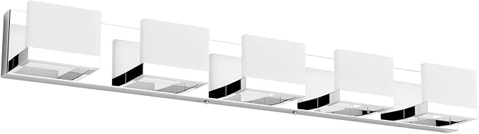 Tipace 5 Lights Modern Chrome Vanity Light by Tipace