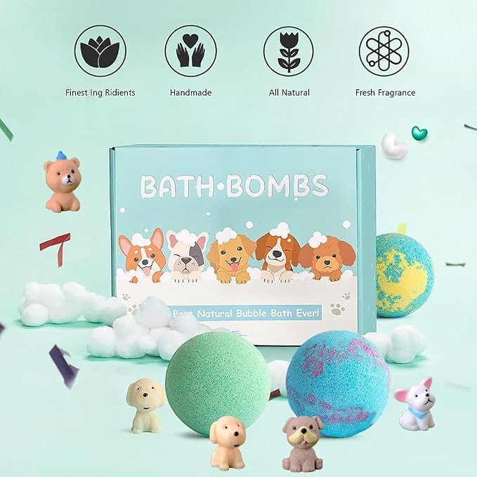 Bath Bombs for Kids with Surprise Inside for Girls Boys Toddlers, 20 Pack - Image 7