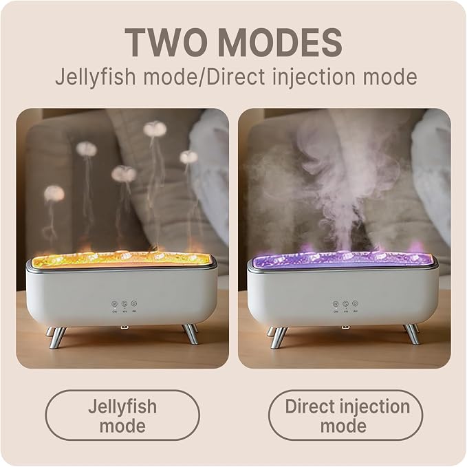 Jellyfish Diffuser Humidifier, Essential Aromatherapy 300ML Ultrasonic Diffuser - Image 2