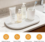 Pure Natural Marble Tray for Bathroom, Sink. Cosmetics, toiletries, etc. can be - Image 3