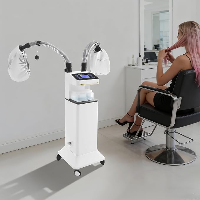 800W Nano Hooded Hair Steamer, Professional Micro Mist Hair Care Steamer - Image 3