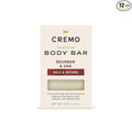 Cremo Exfoliating Body Bar for Men, Bourbon & Oak Scent, Cleanses and Hydrates by CremoCompany