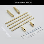 Towel Racks for Bathroom, NEWRAIN 30 inch Double Bath Towel Bar Wall Mounted - Image 7