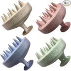 INVODA 4PCS Scalp Massage Brushes Ultra-Soft Silicone Shampoo Brushes by INVODA