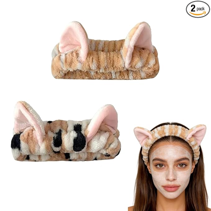 2 PCS Cute Cat Ear Spa Headband by Unknown