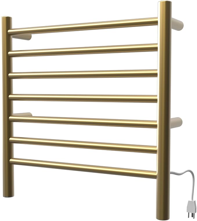 Amba RWHS-SSB Radiant Small Hardwired Plug-in Combo 7 Bar Towel Warmer in Satin - Image 6