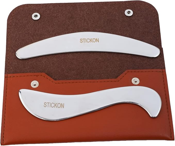 STICKON Gua Sha Massage Tool 2 in 1 Stainless Steel Gua Sha Scraping Massage by STICKON