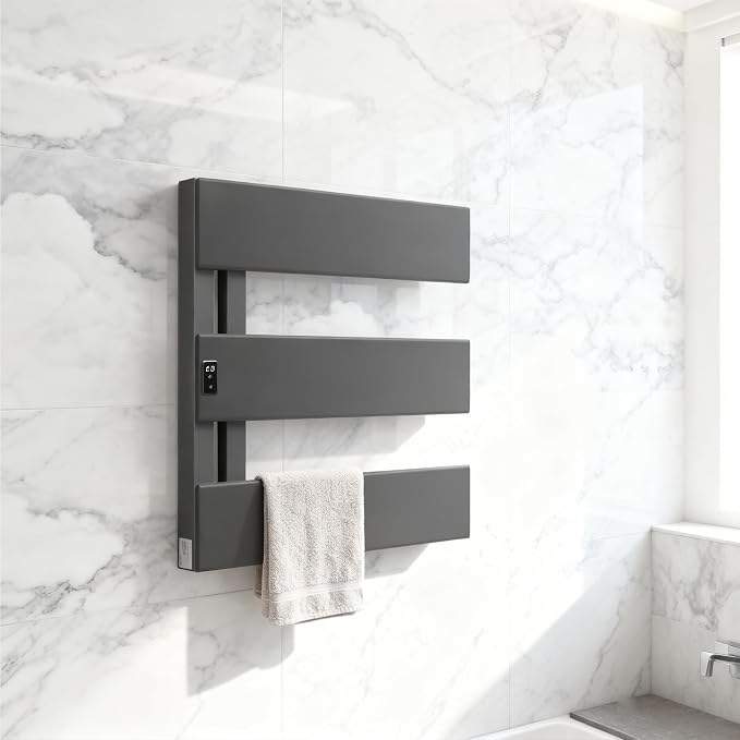 Verida Towel Warmer Rack, Support Hardwired and Plug-in, Wall-Mounted Electric - Image 6
