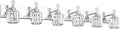 PRESDE Crystal 6 Light Bathroom Vanity Lights Chrom Bathroom Lights Fixtures by HOME