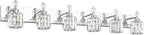 PRESDE Crystal 6 Light Bathroom Vanity Lights Chrom Bathroom Lights Fixtures by HOME