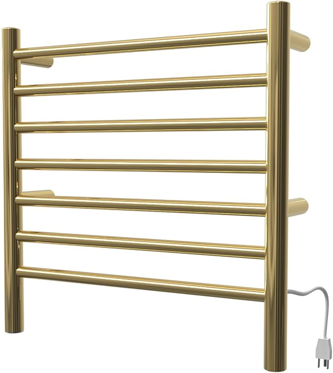 Amba RWHS-SPG Radiant Small 7 Bar Towel Warmer in Polished Gold - Image 7