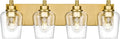 Bathroom Light Fixtures, 4-Light Modern Vanity Light by Metwet